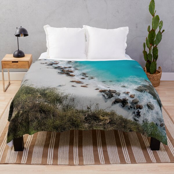 Item preview, Stunning Aerial View of Turquoise Beach with Rocky Shoreline and Lush Cliffs designed and sold by ArtArchive-KK.
