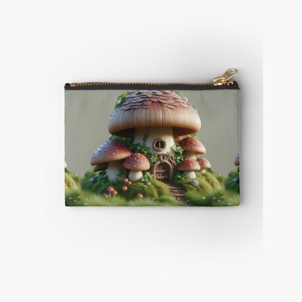 Item preview, Casa de hongos en el bosque mágico Bayou Cuento de hadas de fantasía de gnomos místicos Elfos designed and sold by TheTimeTaxi.