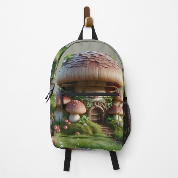 Item preview, Mushroom House in Magical Forest Bayou Fantasy Fairy Tale of Mystical Gnomes Elves   designed and sold by TheTimeTaxi.