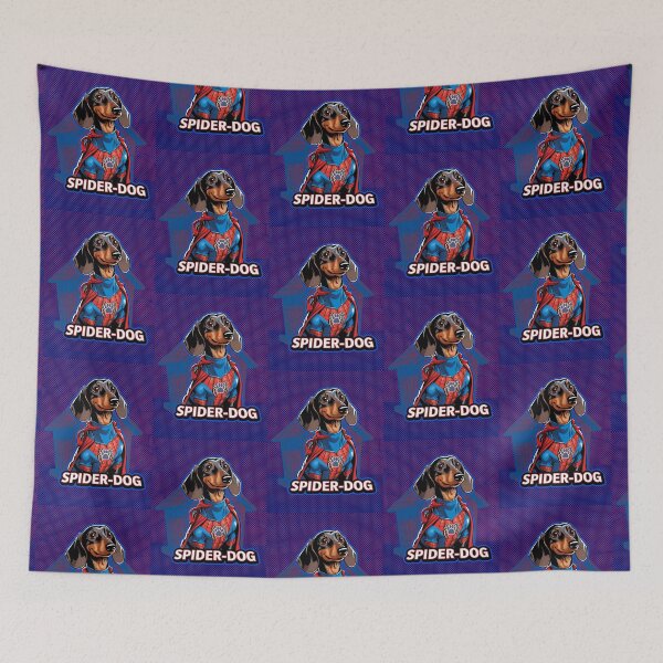 Item preview, Spider-Dog: The Sausage Dog Hero | Dachshund: a Web Slinging Wiener Dog designed and sold by therealbooty.