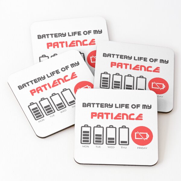 Item preview, Battery Life of my Patience designed and sold by PeggyMacStudio.