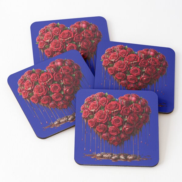 Item preview, Heart Filled with Red Roses and Melting Chocolates  designed and sold by BigDaddyD50.