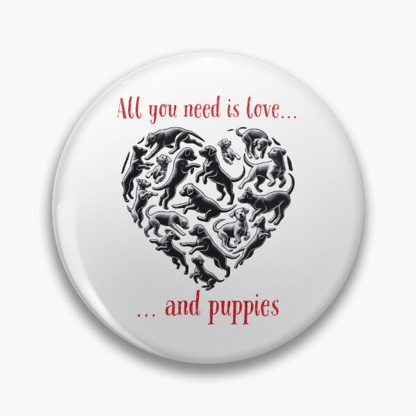 Item preview, Valentines Puppy Heart All You Need is Puppies designed and sold by The Art of Kkatarynka.