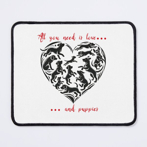Item preview, Valentines Puppy Heart All You Need is Puppies designed and sold by The Art of Kkatarynka.