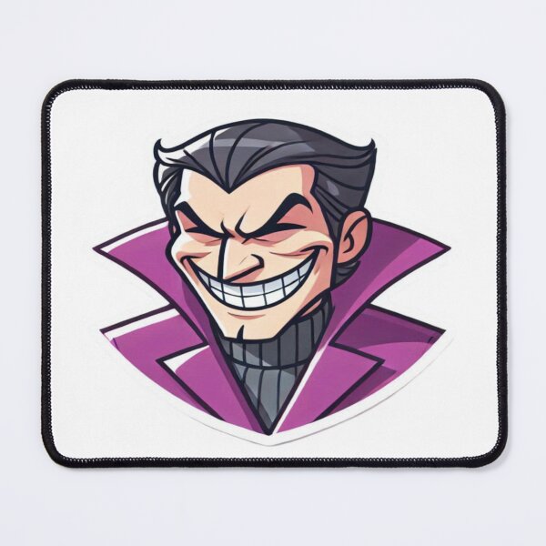 Item preview, Smiling Cartoon Villain Sticker Falcon-Frequency Drop-Amalgamation Reloaded designed and sold by Imaginarium of Chaos falcon88 .