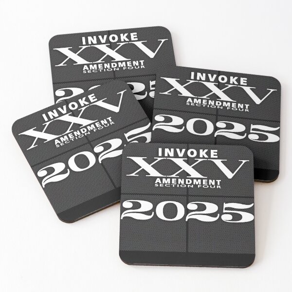 Item preview, INVOKE 25th Amendment 2025 [wht txt] designed and sold by dennis-gaylor.