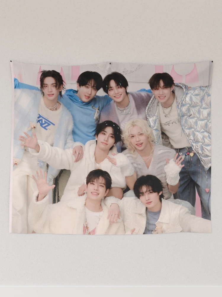 SKZ pink poster You make STRAY KIDS stay kpop cute happy ot8