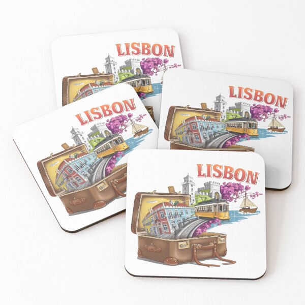 Item preview, Lisbon Portugal Lisboa - Lisbon Adventure Suitcase – Retro Cartoon Travel  designed and sold by stickercuffs.