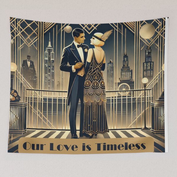 Item preview, Our Love Is Endless – Art Deco Dancing Couple designed and sold by TheNeuroVerse.