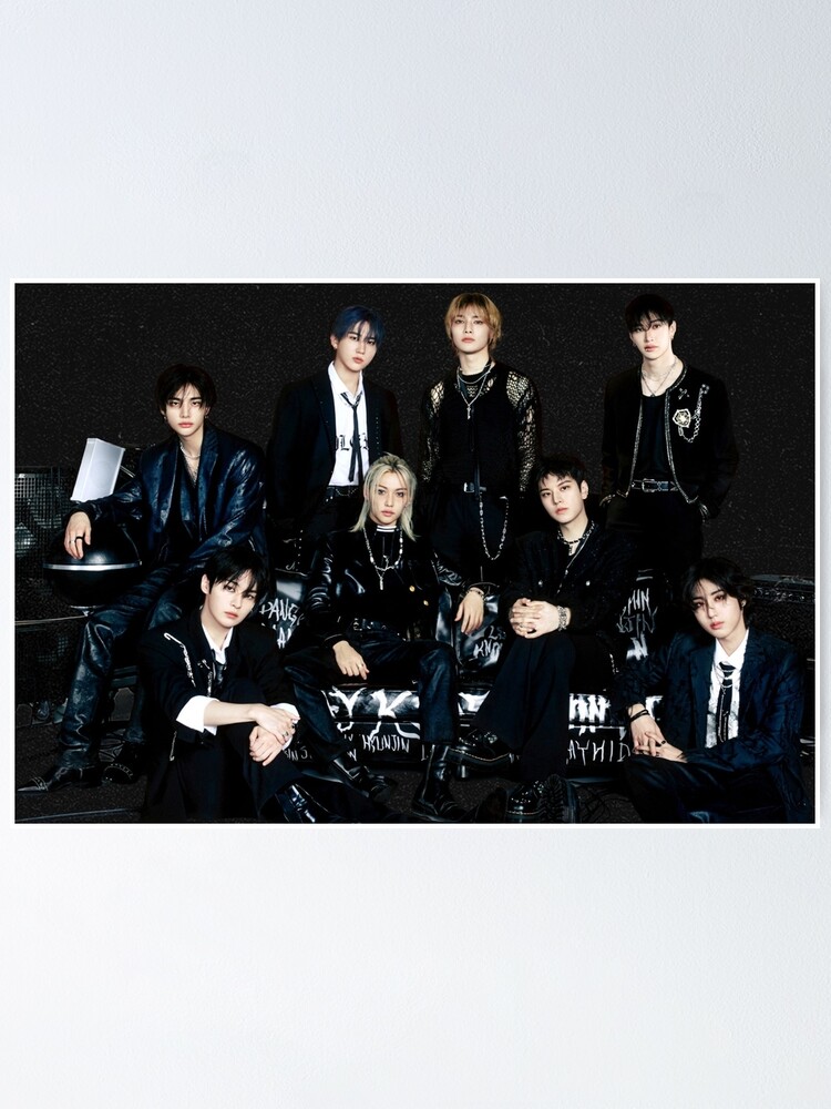 SKZ b&w poster You make STRAY KIDS stay kpop hot black and white