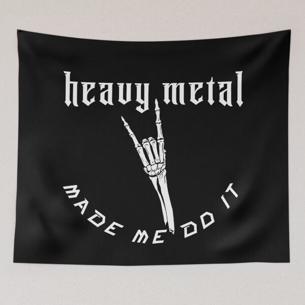 Item preview, Heavy Metal Made Me Do It designed and sold by NordicBadger.