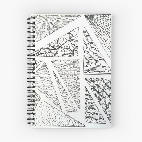 Item preview, Triangle Abstract Zentangle art designed and sold by ChalarieArt.