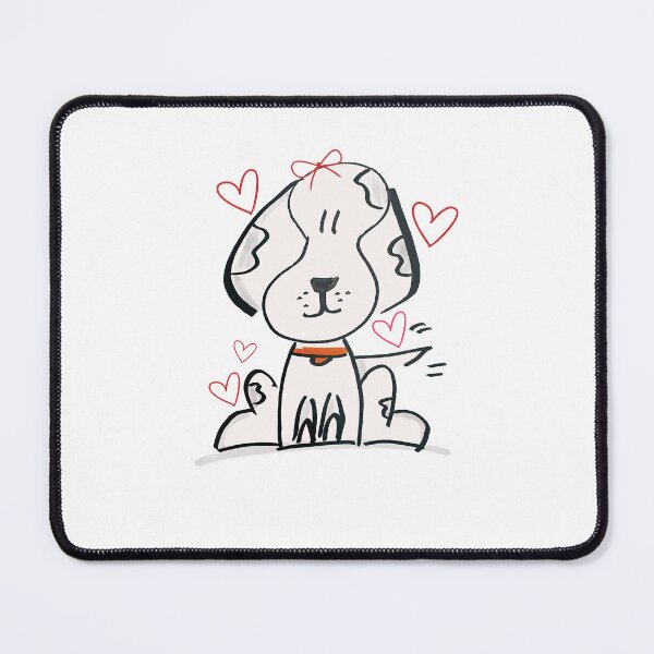 Item preview, Happy Girls Valentines Shirt, Puppy Dog Love Valentines designed and sold by The Art of Kkatarynka.