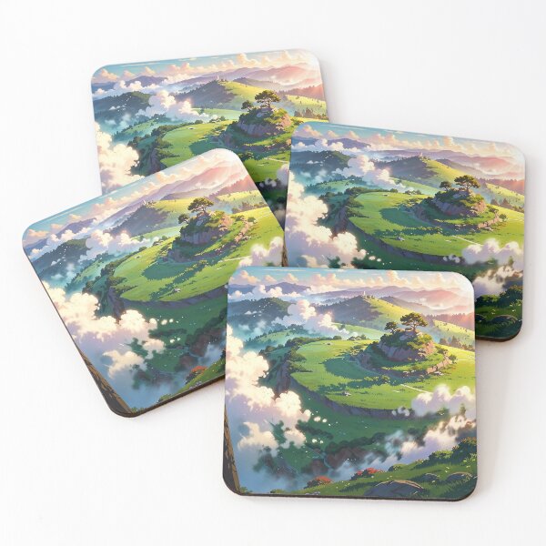 Item preview, Whispers of the Wind: A Ghibli-Inspired Landscape designed and sold by Glitchart66.