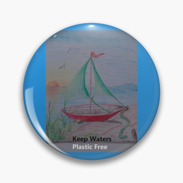 Item preview, Sail Keeping waters plastic free designed and sold by annenambiro.