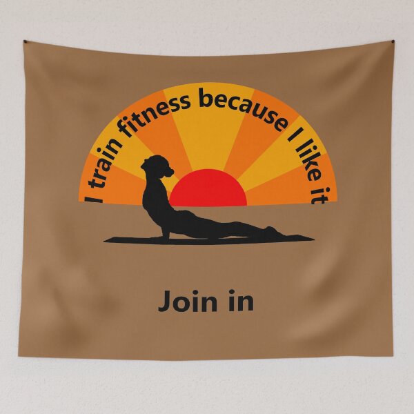 Item preview, Sport - I train fitness because I like it - join me designed and sold by mikistudio.