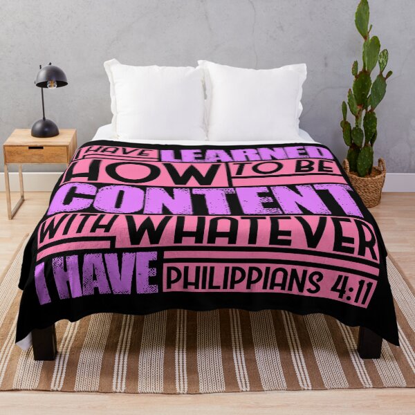 Item preview, Philippians 4:11 I Have Learned How To Be Content designed and sold by plushism.