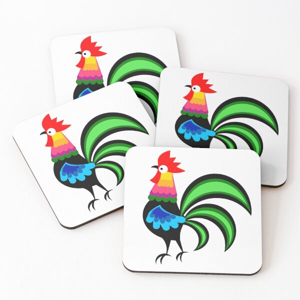 Item preview, A beautiful rooster cutout from Łowicz, colorful folk art from Poland designed and sold by mikistudio.