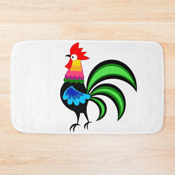 Item preview, A beautiful rooster cutout from Łowicz, colorful folk art from Poland designed and sold by mikistudio.