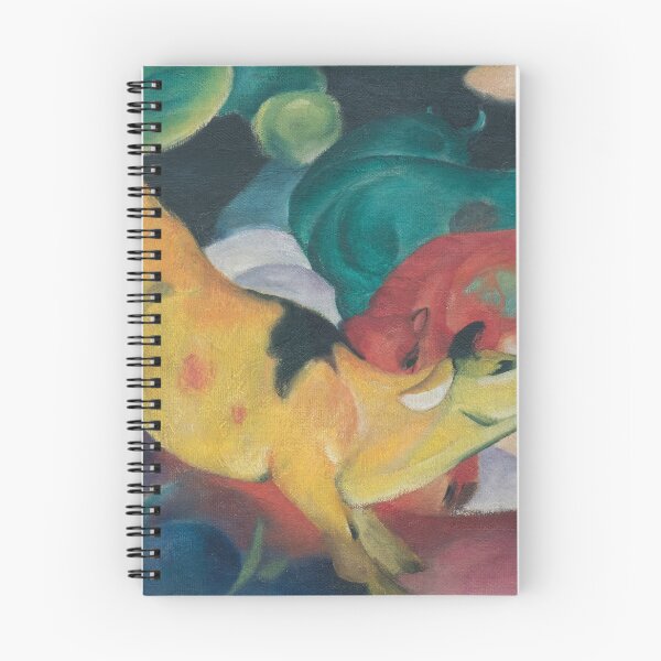 Item preview, Franz Marc, red green yellow cows designed and sold by Mauswohn.
