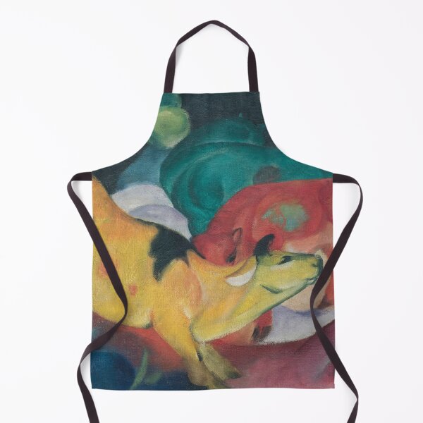 Item preview, Franz Marc, red green yellow cows designed and sold by Mauswohn.