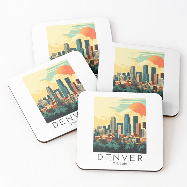 Item preview, A Vintage Travel Illustration of Denver - Colorado - US  designed and sold by GoodOldVintage.