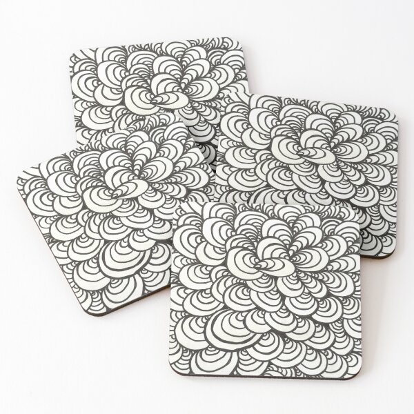 Item preview, Simple Zentangle  designed and sold by ChalarieArt.