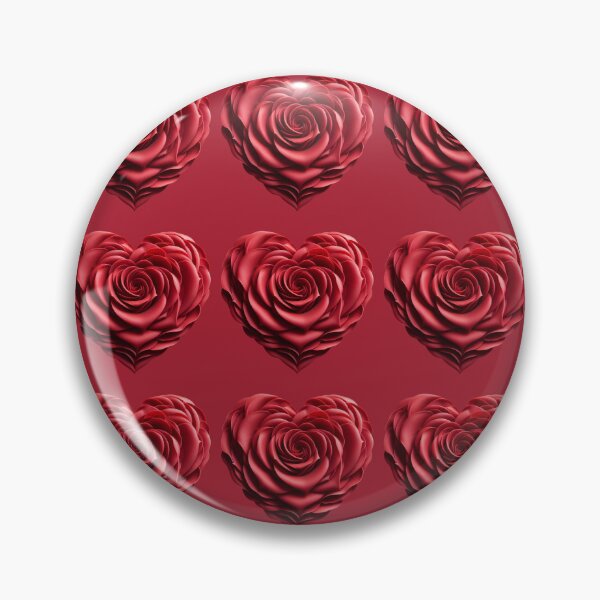 Item preview, Heart-shaped Rose Petals, Carmine Red Background, Small designed and sold by Gaborai.