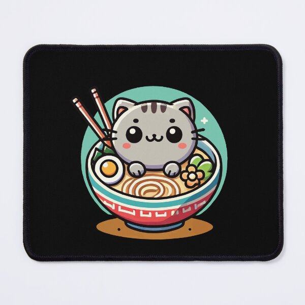 Item preview, Kawaii Cat in Ramen Bowl Streetwear Style designed and sold by LuminOrb.