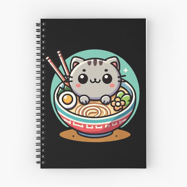 Item preview, Kawaii Cat in Ramen Bowl Streetwear Style designed and sold by LuminOrb.