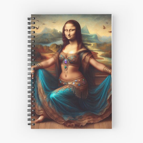 Item preview, Dancing Mona Lisa Leonardo Da Vinci art parody designed and sold by ArtUnova.