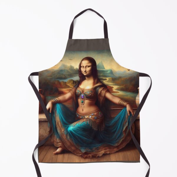 Item preview, Dancing Mona Lisa Leonardo Da Vinci art parody designed and sold by ArtUnova.