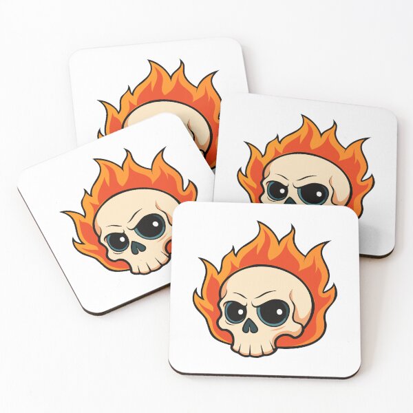 Item preview, Skull in flames. designed and sold by GregorySmithRed.