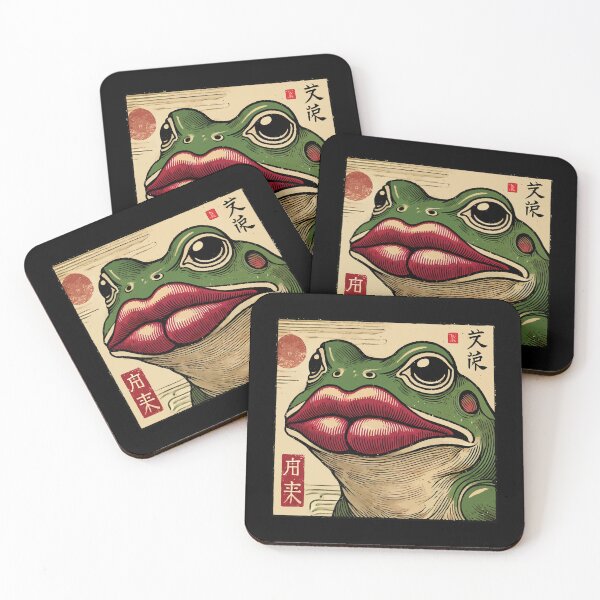 Artikelvorschau, Lustig Japanisches Ukiyo-E Frog Streetwear Meme entworfen und verkauft von LuminOrb.