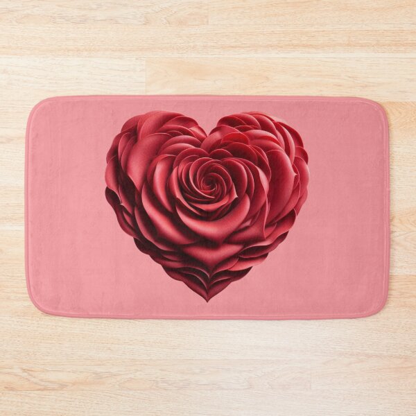Item preview, Heart-shaped Rose Petals, Salmon Pink Background, Big designed and sold by Gaborai.