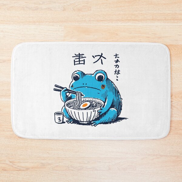 Item preview, Kawaii Ramen Frog Ukiyo-e Retro Aesthetics designed and sold by LuminOrb.
