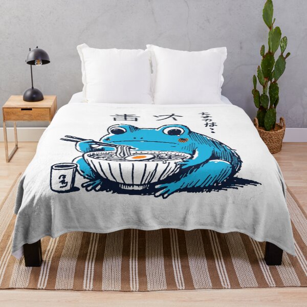 Item preview, Kawaii Ramen Frog Ukiyo-e Retro Aesthetics designed and sold by LuminOrb.