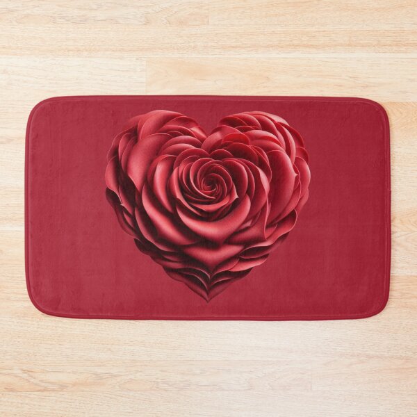 Item preview, Heart-shaped Rose Petals, Carmine Red Background, Big designed and sold by Gaborai.