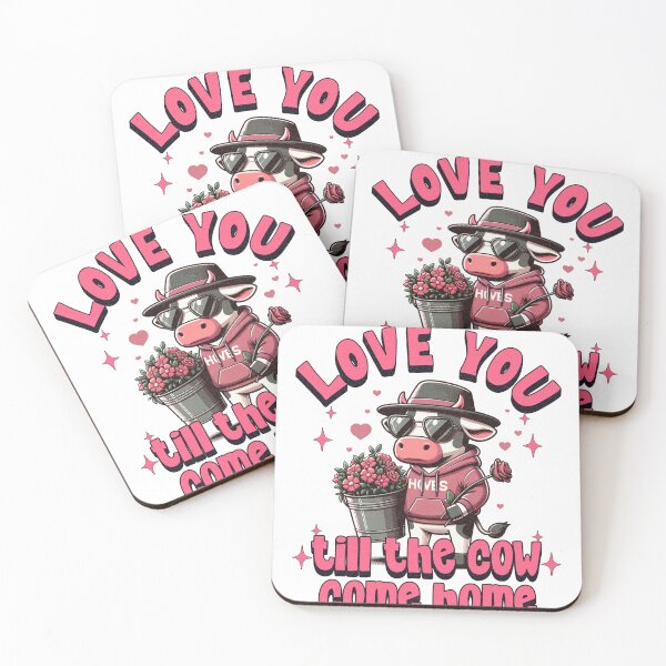 Item preview, Love You Till the Cow Comes Home - Funny Valentine’s Design designed and sold by Ryszard2207.