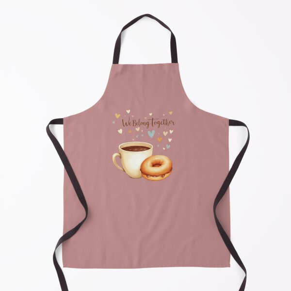 Item preview, A coffee cup hugging a donut with the " We Belong Together" designed and sold by Laura-Rung.