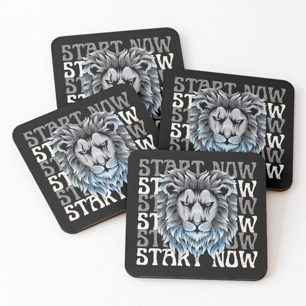 Item preview, Motivational lion Illustration designed and sold by PeggyMacStudio.