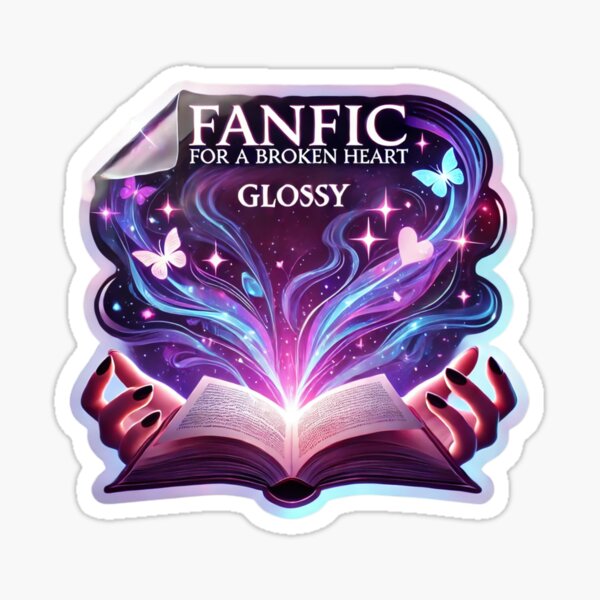 Item preview, "Dreamy Broken Heart Fanfic Glossy Sticker" designed and sold by ForFamily1120.