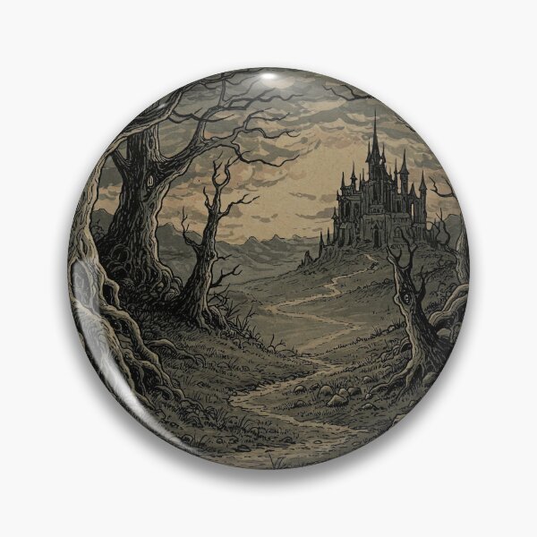 Item preview, Aesthetic dark Fantasy landscape with castle designed and sold by Darkifun.