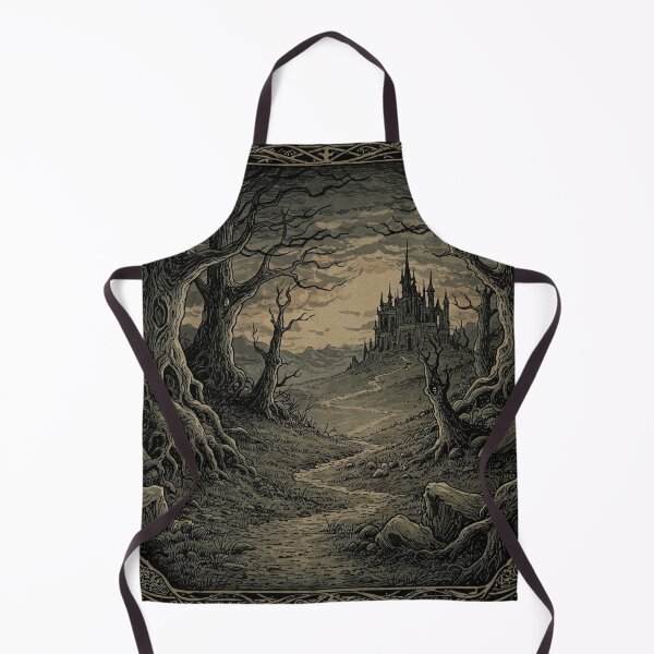 Item preview, Aesthetic dark Fantasy landscape with castle designed and sold by Darkifun.