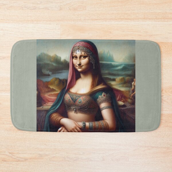 Item preview, Oriental Mona Lisa Leonardo Da Vinci art parody designed and sold by ArtUnova.