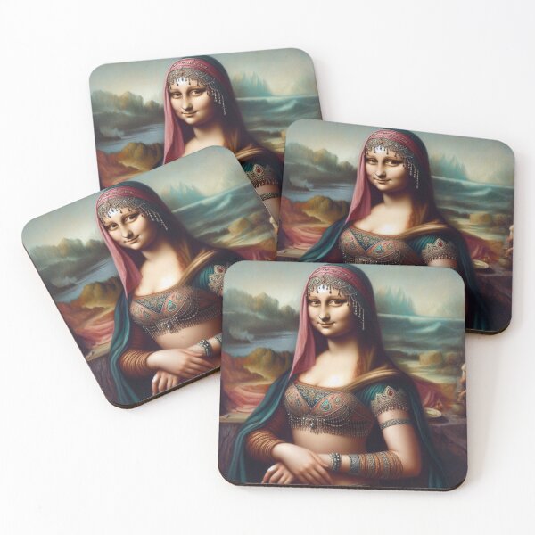 Item preview, Oriental Mona Lisa Leonardo Da Vinci art parody designed and sold by ArtUnova.