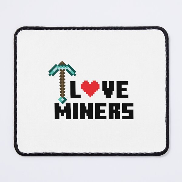 Item preview, I Love Miners Pixel Valentines Day designed and sold by HIISESSOL.