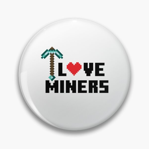 Item preview, I Love Miners Pixel Valentines Day designed and sold by HIISESSOL.