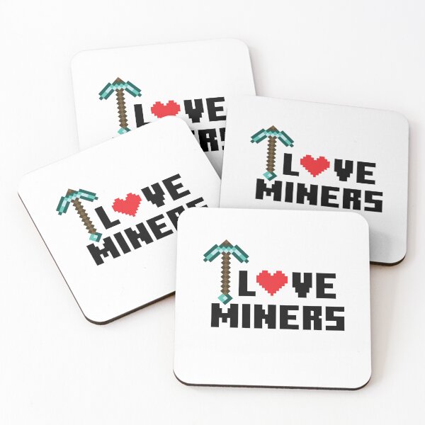 Item preview, I Love Miners Pixel Valentines Day designed and sold by HIISESSOL.
