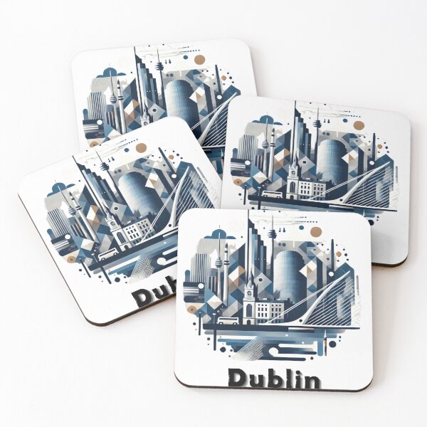 Item preview, Dublin Skyline Fragments Abstract Geometric Design designed and sold by Traloch O'Laoi.